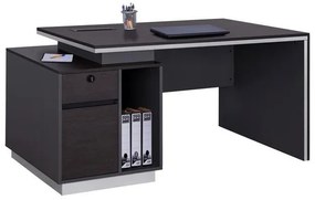 Professional office with left cabinet Rosewoof  160x80x76cm