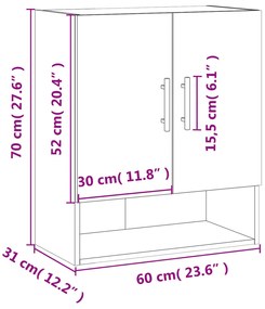 ΝΤΟΥΛΑΠΙ ΤΟΙΧΟΥ ΓΥΑΛΙΣΤΕΡΟ ΛΕΥΚΟ 60X31X70 ΕΚ ΕΠΕΞΕΡΓΑΣΜΕΝΟ ΞΥΛΟ 829934