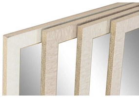 Τοίχο καθρέφτη Home ESPRIT Λευκό Καφέ Μπεζ Γκρι Σύγχρονη 68 x 2 x 156 cm (4 Μονάδες)