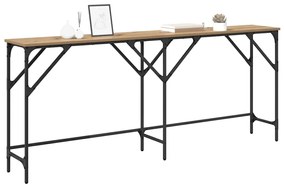 vidaXL Τραπέζι κονσόλας artisan δρυς 180 x 29 x 75 εκ