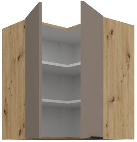 Κρεμαστό ντουλάπι γωνιακό Arianna 60x60 GN 72 2F-Γκρέζ