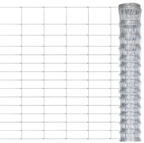 vidaXL Συρματόπλεγμα Περίφραξης Ασημί 50 x 1,6μ. Γαλβανισμένος Χάλυβας