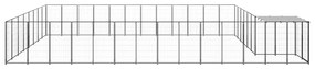 Σπιτάκι Σκύλου Μαύρο 30,25 μ² Ατσάλινο   - Μαύρο