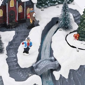 vidaXL Διακόσμηση Χριστουγεννιάτικου Χωριού Πολύχρωμο Πλαστικό