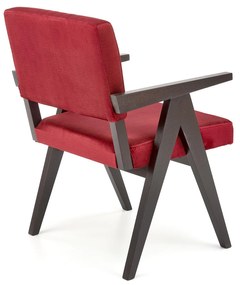 MEMORY chair, ebony / maroon Monolith 59