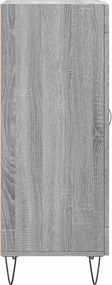 vidaXL Ντουλάπι Γκρι Sonoma 34,5x34x90 εκ. από Επεξεργασμένο Ξύλο
