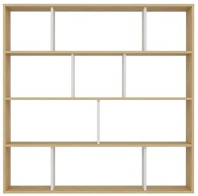 Βιβλιοθήκη Hodbi 935CMN1107 145,2x25x145cm Oak-White