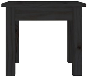 Τραπεζάκι Σαλονιού Μαύρο 35 x 35 x 30 εκ. από Μασίφ Ξύλο Πεύκου - Μαύρο