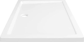 vidaXL Βάση Ντουζιέρας Ορθογώνια Λευκή 70 x 100 εκ. από ABS