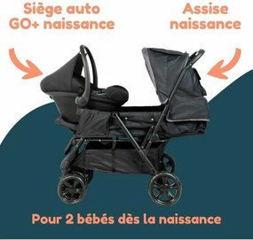 Καροτσάκι Mωρού Bambisol Μαύρο