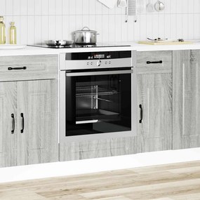 vidaXL Ντουλάπι φούρνου Kalmar Γκρι Sonoma Επεξεργασμένο Ξύλο