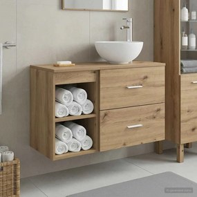vidaXL Σετ Επίπλων Μπάνιου 2 pcs Artisan Δρυς Επεξεργασμένο Ξύλο