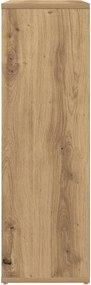 vidaXL Βιβλιοθήκη Artisan Δρυς 50x25x80 εκ. Επεξεργασμένο Ξύλο