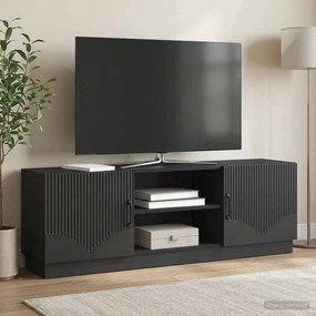 vidaXL Ντουλάπι TV Μαύρο 150 x 31 x 47 εκ Επεξεργασμένο Ξύλο