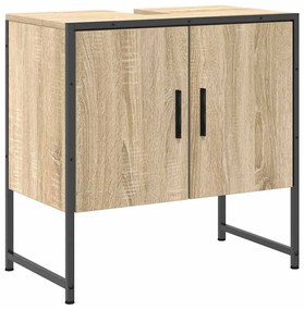 vidaXL Σετ Επίπλων Μπάνιου με ράφι με πόρτα 3 pcs Καφέ 60 x 33 x 60 εκ