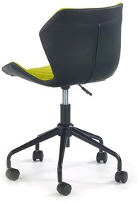 MATRIX children chair, color: black / green DIOMMI V-CH-MATRIX-FOT-ZIELONY