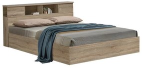 Κρεβάτι Olympus (Για Στρώμα 140x200cm) 123-000235 147,7x221x84cm Light Oak Ημίδιπλο
