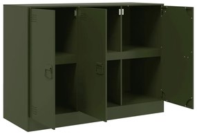 vidaXL Ντουλάπι Πράσινο Λαδί 99x39x73 εκ. από Ατσάλι