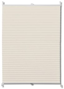 vidaXL Σύστημα Σκίασης Πλισέ Κρεμ 60 x 125 εκ.