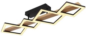 Πλαφονιέρα Φωτιστικό Οροφής LED 35W Μαύρο Dustin 67288D2 Globo Lighting-67288D2-Μαύρο 67288D2