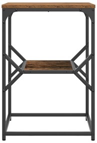 vidaXL Τραπέζι Πλευρής Παλιού Ξύλου 41x40x60 εκ. Μηχανικά Κατασκευασμένο Ξύλο