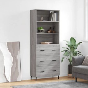 Ντουλάπι Γκρι Sonoma 69,5 x 34 x 180 εκ. Επεξεργασμένο Ξύλο 3189403