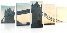 Εικόνα 5 μερών Tower Bridge στο Λονδίνο - 100x50
