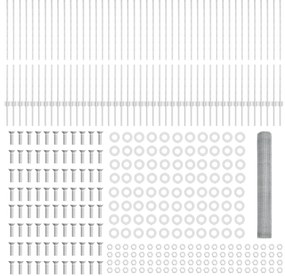 vidaXL Κολώνες Φράχτη 22 τεμ U-Channel 120 εκ Γαλβανισμένος Χάλυβας