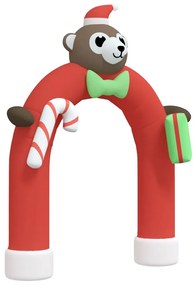 vidaXL Αψίδα Φουσκωτή Χριστουγεννιάτικη με LED 380 εκ.