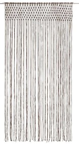 vidaXL Κουρτίνα Μακραμέ Taupe 140 x 240 εκ. Βαμβακερή