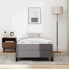vidaXL Σκελετός Κρεβατιού με στρώμα Γκρι 80 x 200 cm ύφασμα