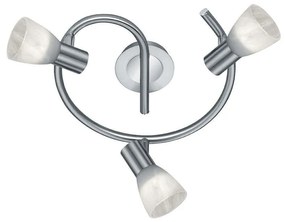 Φωτιστικό Οροφής-Σποτ Led Levisto 3x400Lm 21x30cm Nickel Mat 871090307 Trio Lighting Metal, Glass