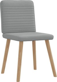 vidaXL Καρέκλες Τραπεζαρίας 4 τεμ Αν. Γκρι Υφασμάτινες