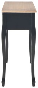 vidaXL 280046  Dressing Console Table with 3 Drawers Black