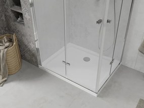 Mexen Lima Δίδυμη πτυσσόμενη καμπίνα ντους 80 x 70 cm, διαφανής, χρώμιο +