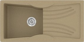 Sanitec Classic 328 (99×51) - Γρανιτένιος νεροχύτης - Metallic CREAM