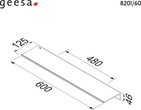 Geesa Leev 8201/60 Black Matt - Εταζερα