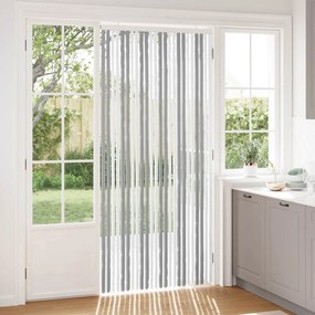 vidaXL Κουρτίνα εντόμων Chenille Γκρι και Λευκό 100 x 220 cm 100% PP
