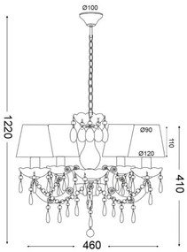 Φωτιστικό οροφής Delo-γαλάζιο