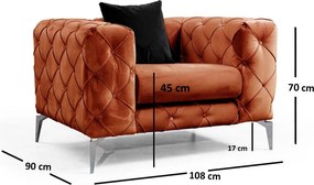 Wing Chair Como - Orange Orange