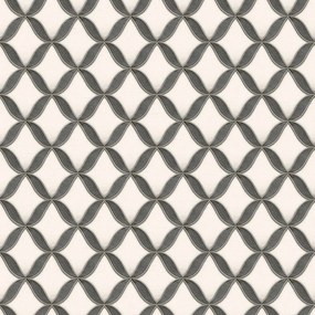 Ταπετσαρία τοίχου Fabric Touch Geometric BLak-White FT221224