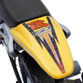 vidaXL Ηλεκτροκίνητο παιδικό μηχανάκι Κίτρινο