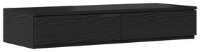 vidaXL Κρεβάτι με Αποθηκευτικό Χώρο Μαύρο Δρυς 90x190 εκ.