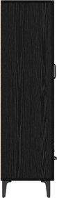 vidaXL Highboard Μαύρη Δρυς 70 x 31 x 115 εκ Επεξεργασμένο Ξύλο