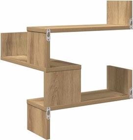 vidaXL Γωνιακό ράφι τοίχου Δρυς τεχνίτης 40x40x49,5 cm