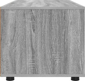 vidaXL Ντουλάπι TV 100 x 48 x 43 εκ. Γκρίζο Σονομα Επεξεργασμένο Ξύλο
