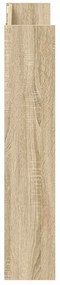vidaXL Παπουτσοθήκη Τοίχου Sonoma Δρυς 80 x 18 x 90 εκ. Επεξ. Ξύλο
