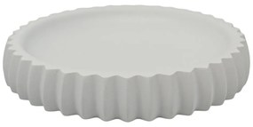 Σαπουνοθήκη Ριγέ Λευκό Polyester 11.1x11.1x2cm ANKOR