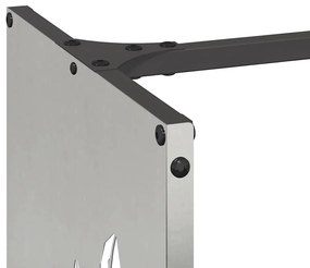 vidaXL Ραφιέρα Καυσόξυλων 40x30x80 εκ. από Ανοξείδωτο ατσάλι