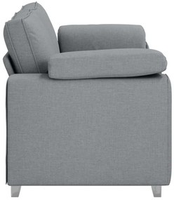 vidaXL Καναπές με μαξιλάρι Ανοιχτό γκρι 180 x 77 x 82 εκ ύφασμα
